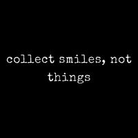 Funny Motivational Collect Smiles Not Things Short Acrylic Beanie