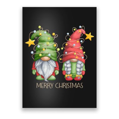 Funny Merry Christmas Gnomes Holiday Long Sleeve Poster