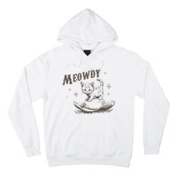 Funny Meowdy Cute Kitten Cat Country Western Vintage Hoodie