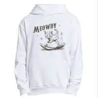 Funny Meowdy Cute Kitten Cat Country Western Vintage Urban Pullover Hoodie