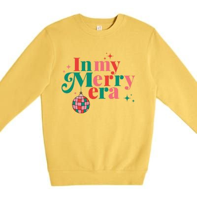 Funny Merry Christmas In My Merry Era Xmas Holiday Christmas  Premium Crewneck Sweatshirt