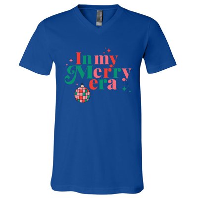 Funny Merry Christmas In My Merry Era Xmas Holiday Christmas  V-Neck T-Shirt