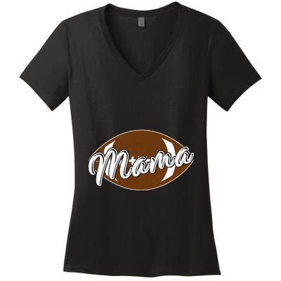 Football Mama, Cute Pee Wee League Mom Tee Women's V-Neck T-Shirt