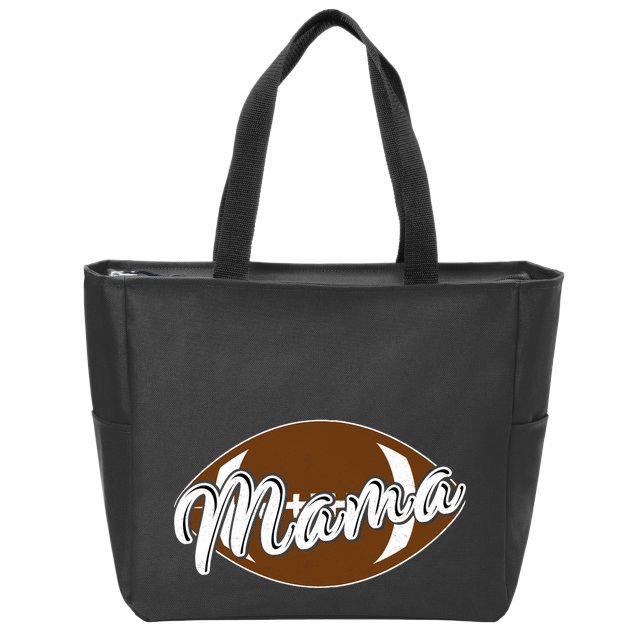 Football Mama, Cute Pee Wee League Mom Tee Zip Tote Bag