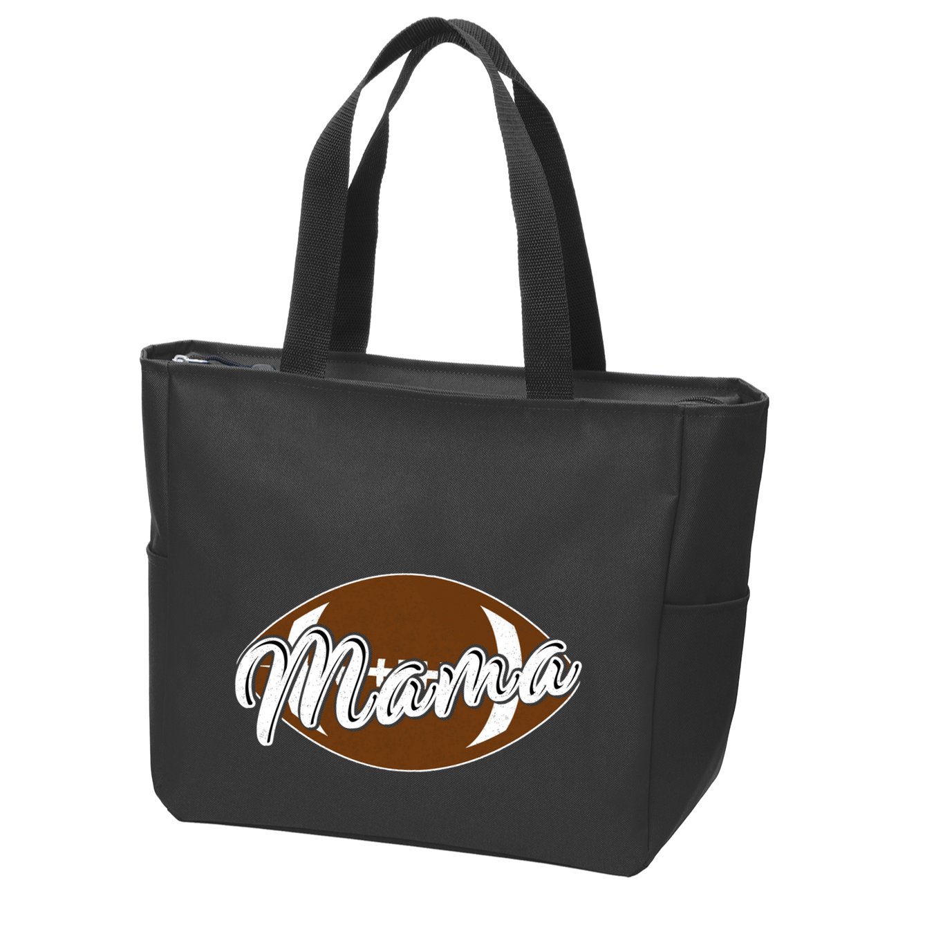 Football Mama, Cute Pee Wee League Mom Tee Zip Tote Bag
