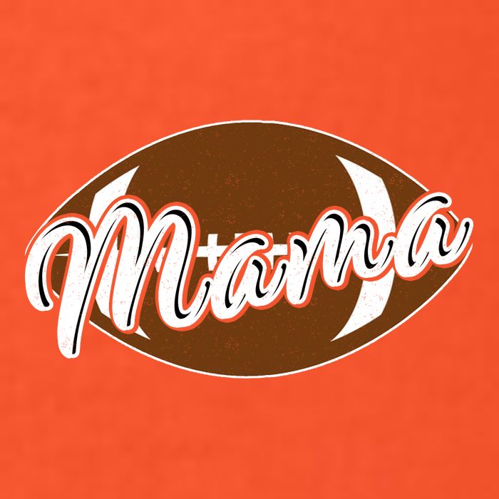 Football Mama, Cute Pee Wee League Mom Tee Button