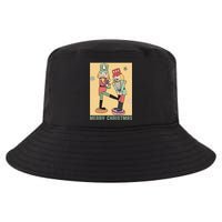 Funny Merry Christmas Nut Cracker Getting Nut Cracked Cool Comfort Performance Bucket Hat