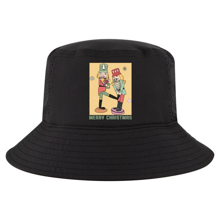 Funny Merry Christmas Nut Cracker Getting Nut Cracked Cool Comfort Performance Bucket Hat
