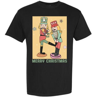 Funny Merry Christmas Nut Cracker Getting Nut Cracked Garment-Dyed Heavyweight T-Shirt