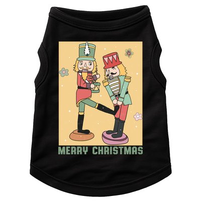 Funny Merry Christmas Nut Cracker Getting Nut Cracked Doggie Tank