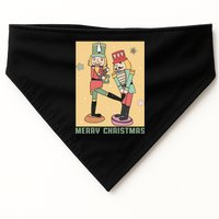 Funny Merry Christmas Nut Cracker Getting Nut Cracked USA-Made Doggie Bandana