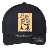Funny Merry Christmas Nut Cracker Getting Nut Cracked Flexfit Unipanel Trucker Cap