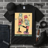 Funny Merry Christmas Nut Cracker Getting Nut Cracked Tall T-Shirt