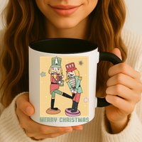 Funny Merry Christmas Nut Cracker Getting Nut Cracked Mug