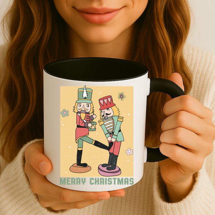 Funny Merry Christmas Nut Cracker Getting Nut Cracked Mug