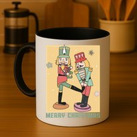 Funny Merry Christmas Nut Cracker Getting Nut Cracked Mug