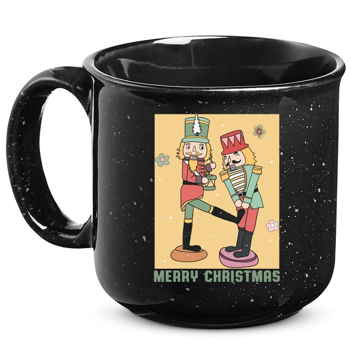 Funny Merry Christmas Nut Cracker Getting Nut Cracked 15oz Campfire Ceramic Mug