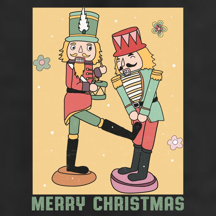 Funny Merry Christmas Nut Cracker Getting Nut Cracked Beanie