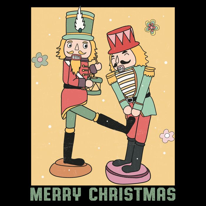 Funny Merry Christmas Nut Cracker Getting Nut Cracked Drawstring Bag