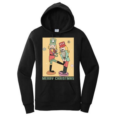 Funny Merry Christmas Nut Cracker Getting Nut Cracked Women's Pullover Hoodie