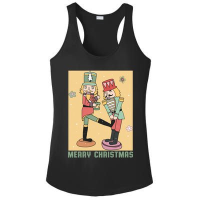 Funny Merry Christmas Nut Cracker Getting Nut Cracked Ladies PosiCharge Competitor Racerback Tank