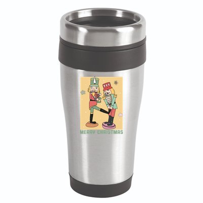 Funny Merry Christmas Nut Cracker Getting Nut Cracked 16oz Travel Tumbler