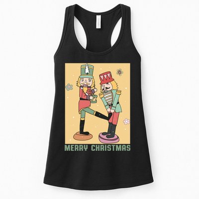 Funny Merry Christmas Nut Cracker Getting Nut Cracked Womens Tank Top