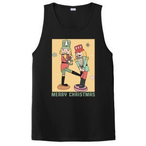 Funny Merry Christmas Nut Cracker Getting Nut Cracked PosiCharge Competitor Tank