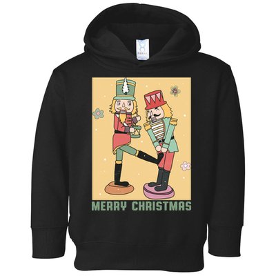 Funny Merry Christmas Nut Cracker Getting Nut Cracked Toddler Hoodie