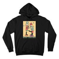 Funny Merry Christmas Nut Cracker Getting Nut Cracked Tall Hoodie