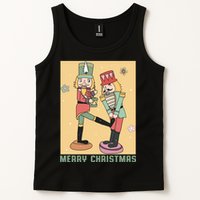 Funny Merry Christmas Nut Cracker Getting Nut Cracked Tank Top