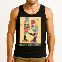 Funny Merry Christmas Nut Cracker Getting Nut Cracked Tank Top