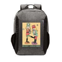 Funny Merry Christmas Nut Cracker Getting Nut Cracked Vector Backpack