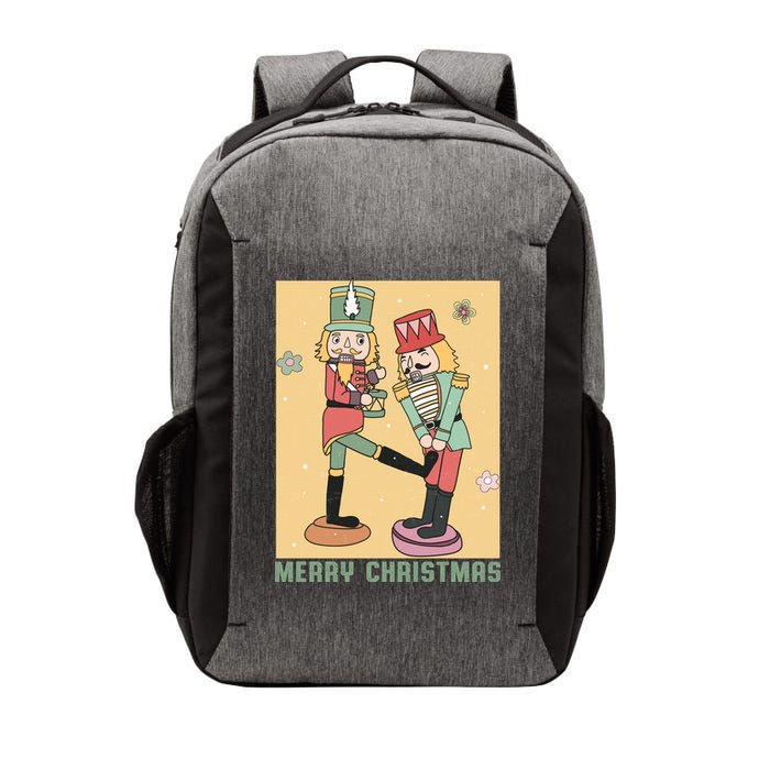 Funny Merry Christmas Nut Cracker Getting Nut Cracked Vector Backpack