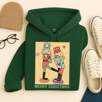 Funny Merry Christmas Nut Cracker Getting Nut Cracked Hoodie
