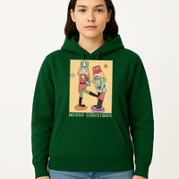 Funny Merry Christmas Nut Cracker Getting Nut Cracked Hoodie