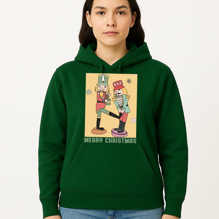 Funny Merry Christmas Nut Cracker Getting Nut Cracked Hoodie