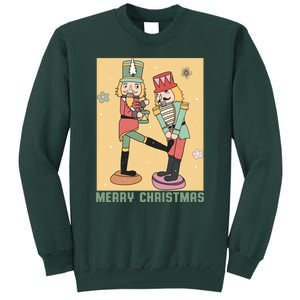 Funny Merry Christmas Nut Cracker Getting Nut Cracked Sweatshirt