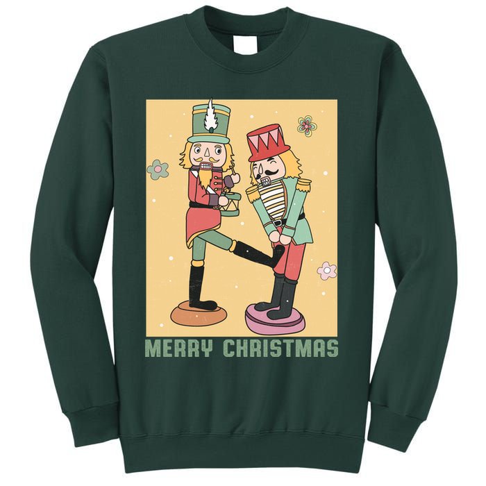 Funny Merry Christmas Nut Cracker Getting Nut Cracked Sweatshirt