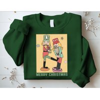 Funny Merry Christmas Nut Cracker Getting Nut Cracked Sweatshirt