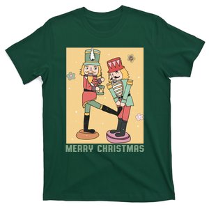 Funny Merry Christmas Nut Cracker Getting Nut Cracked T-Shirt