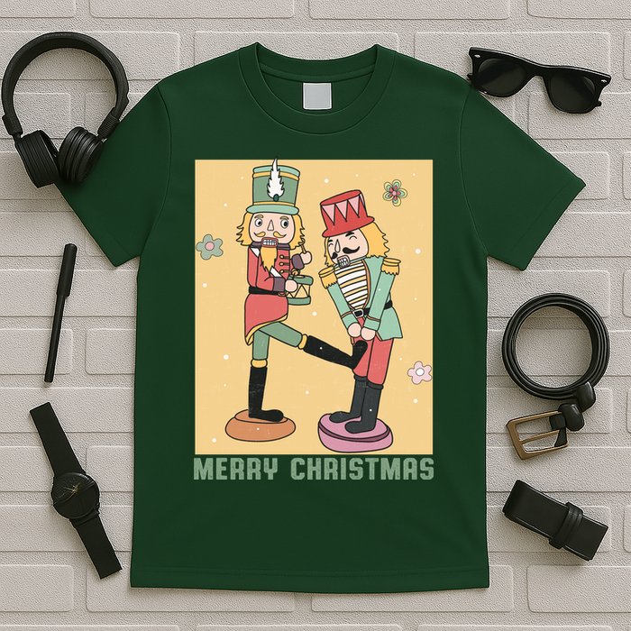 Funny Merry Christmas Nut Cracker Getting Nut Cracked T-Shirt