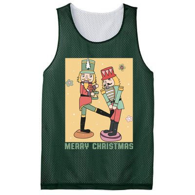Funny Merry Christmas Nut Cracker Getting Nut Cracked Mesh Reversible Basketball Jersey Tank