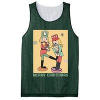 Funny Merry Christmas Nut Cracker Getting Nut Cracked Mesh Reversible Basketball Jersey Tank