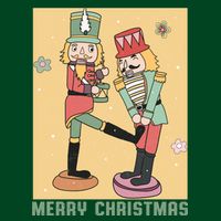 Funny Merry Christmas Nut Cracker Getting Nut Cracked Poster