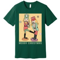 Funny Merry Christmas Nut Cracker Getting Nut Cracked Premium T-Shirt