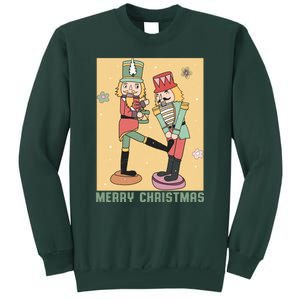 Funny Merry Christmas Nut Cracker Getting Nut Cracked Tall Sweatshirt