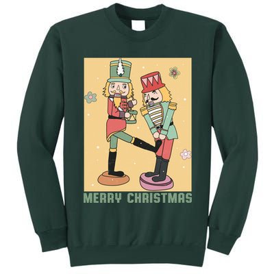 Funny Merry Christmas Nut Cracker Getting Nut Cracked Tall Sweatshirt