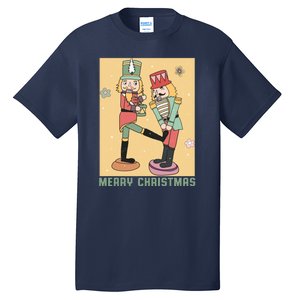 Funny Merry Christmas Nut Cracker Getting Nut Cracked Tall T-Shirt