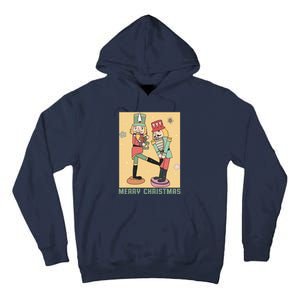 Funny Merry Christmas Nut Cracker Getting Nut Cracked Tall Hoodie